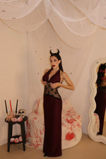 Abito Ludmila bordeaux