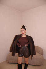 Shorts Similpelle CHOCO