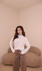 Maglia Righe Velo bianca