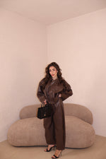 Pantaloni Oksana choco