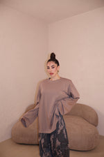 Maglia Over Spalline fango