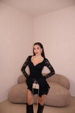 Abito Leonie Pizzo black