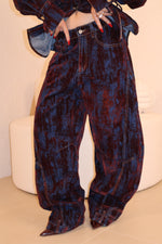 Jeans Chenille bordeaux