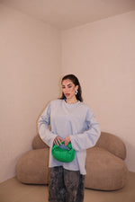 Maglia Over Spalline grey