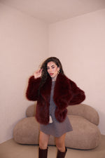Pelliccia Snow bordeaux