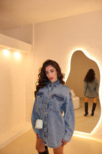 Camicia Over Denim chiaro