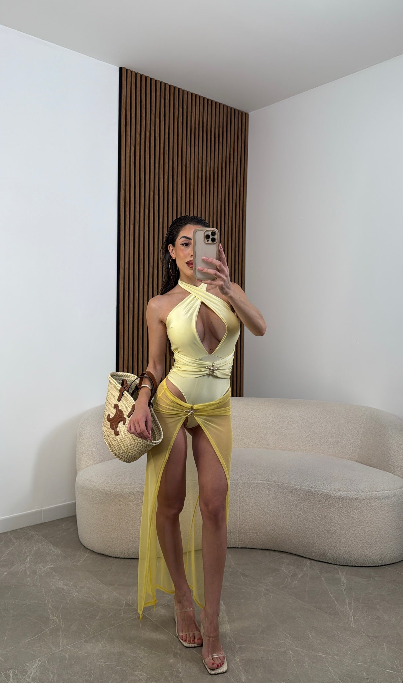 Set Bikini Intero Star giallo