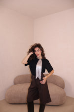 T-Shirt Basic + foulard black