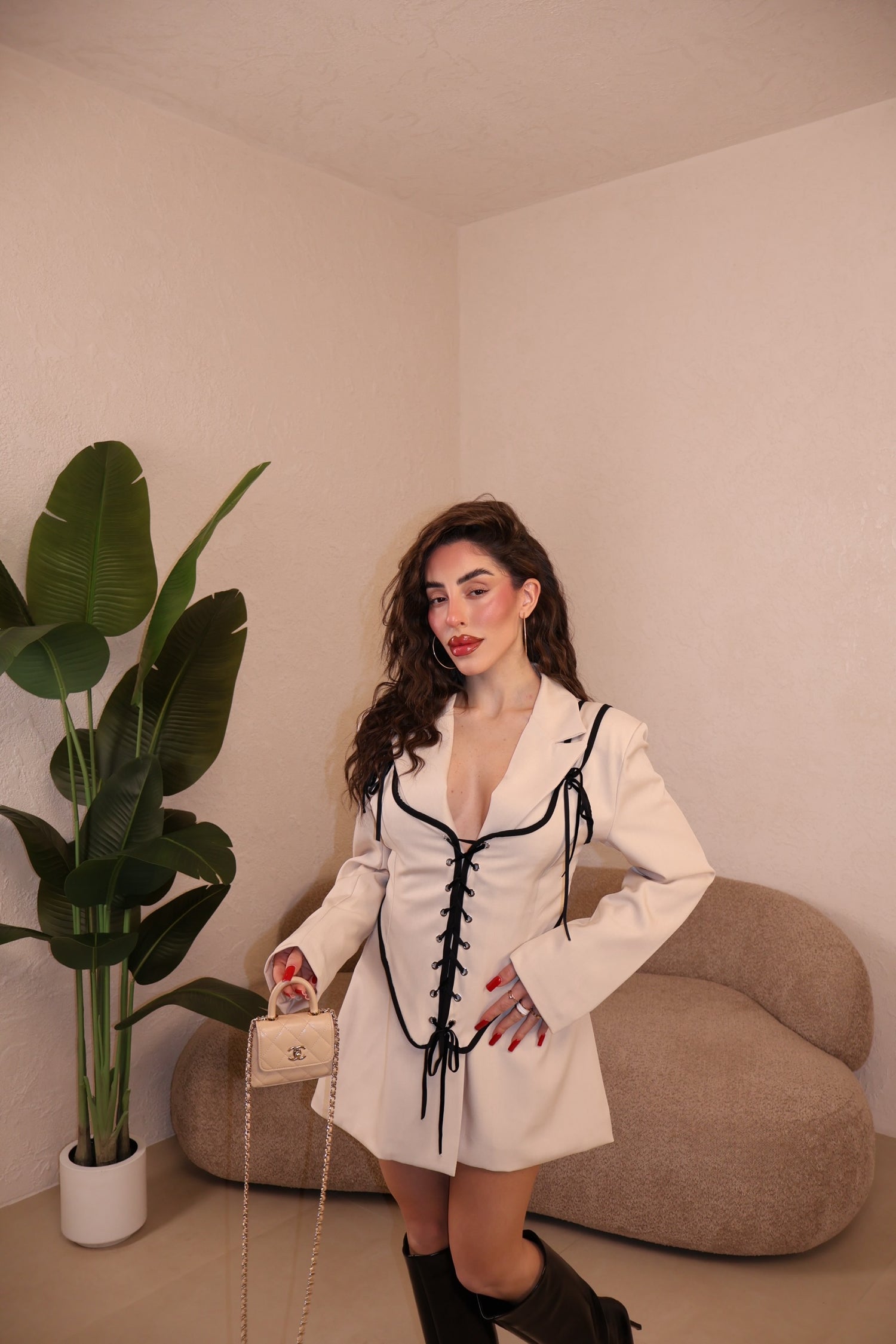 Blazer Bustino panna