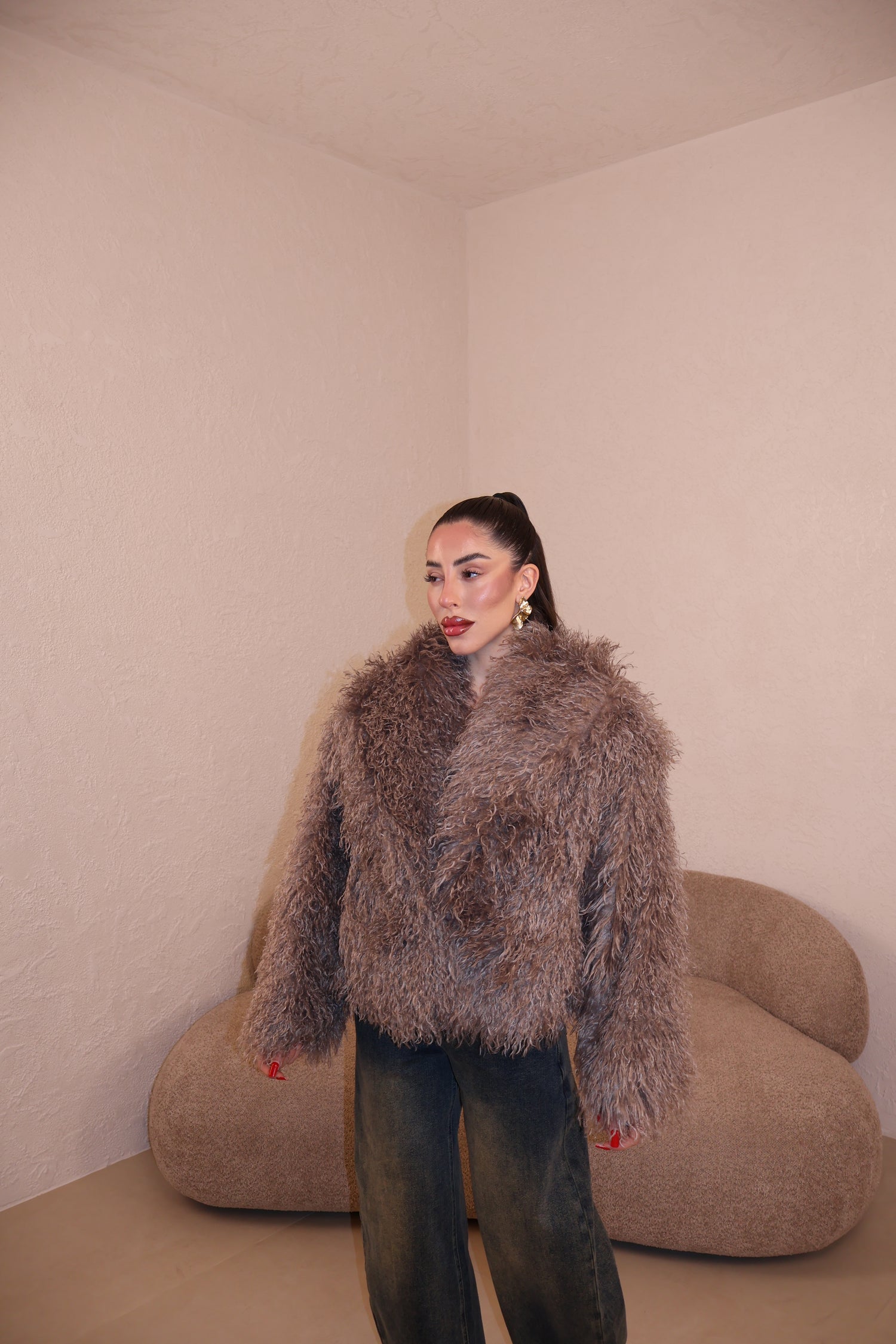 Pelliccia Mongolia fango