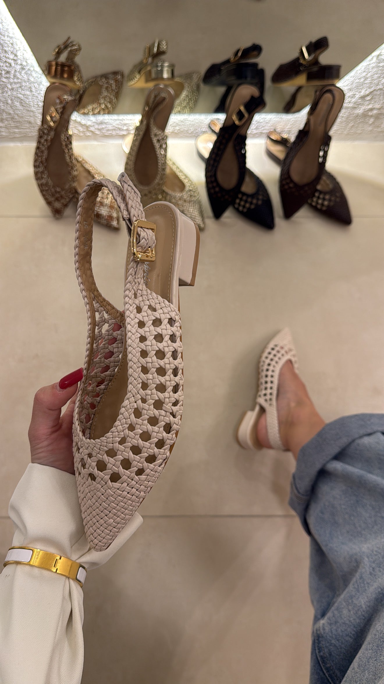 Ballet Crochet beige