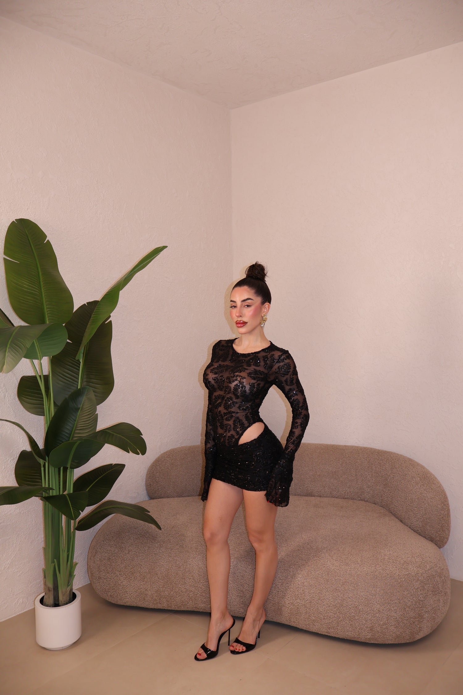 Abito Musa Palm black