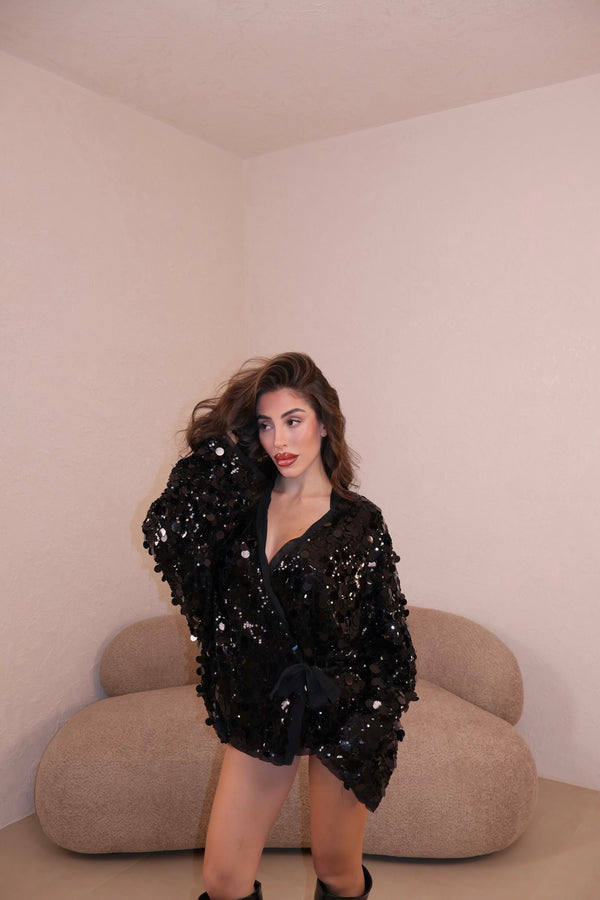 Incrociatina Paillettes black