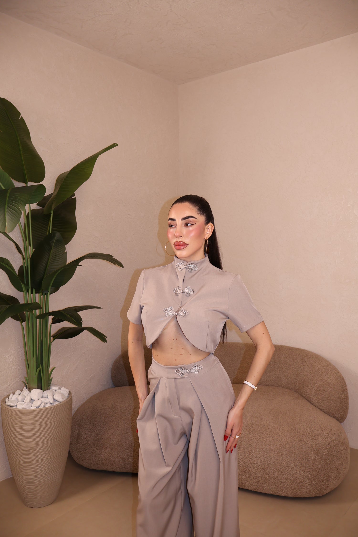 Tailleur Dayana fango
