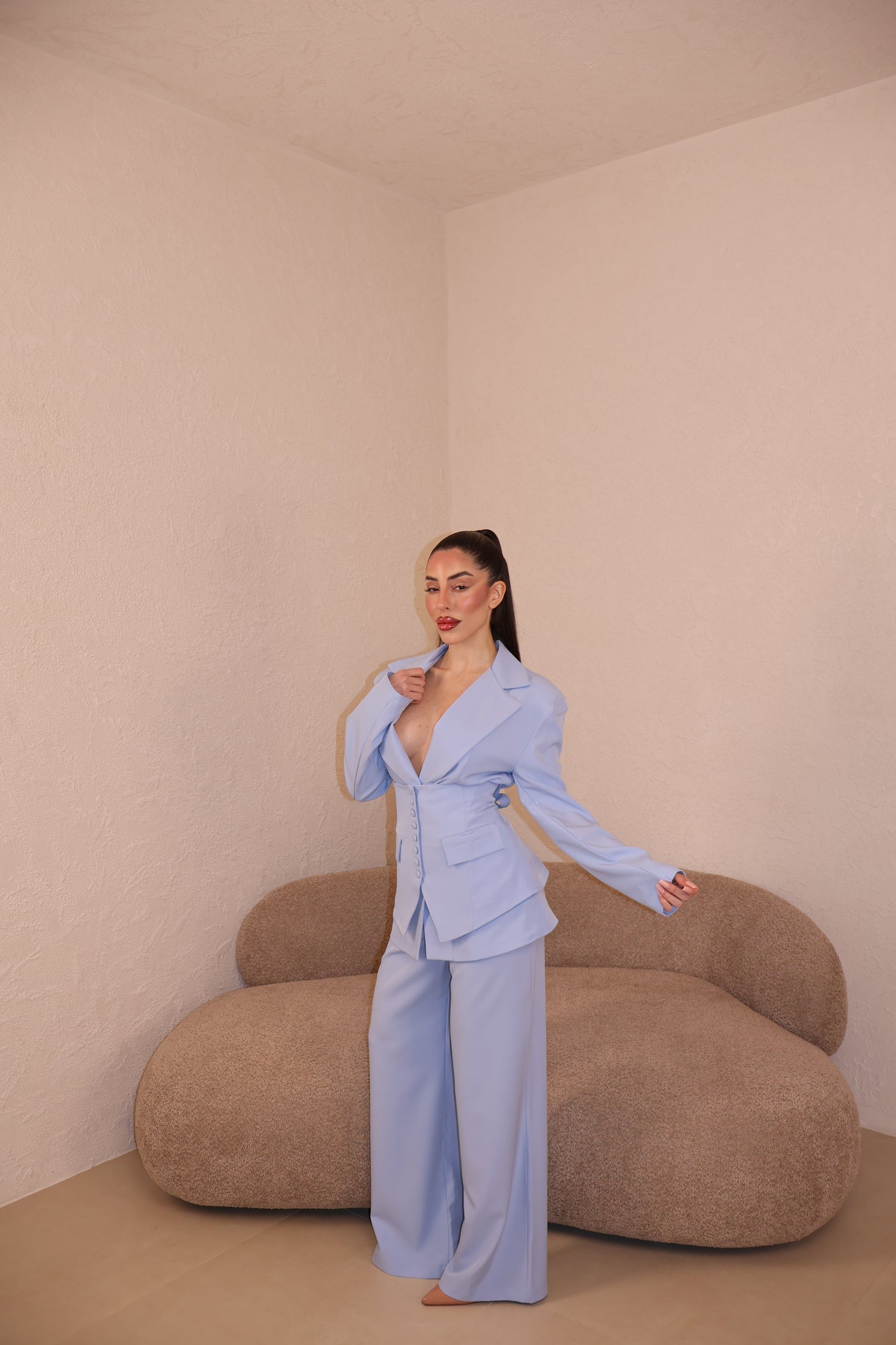 Tailleur Bustier polvere