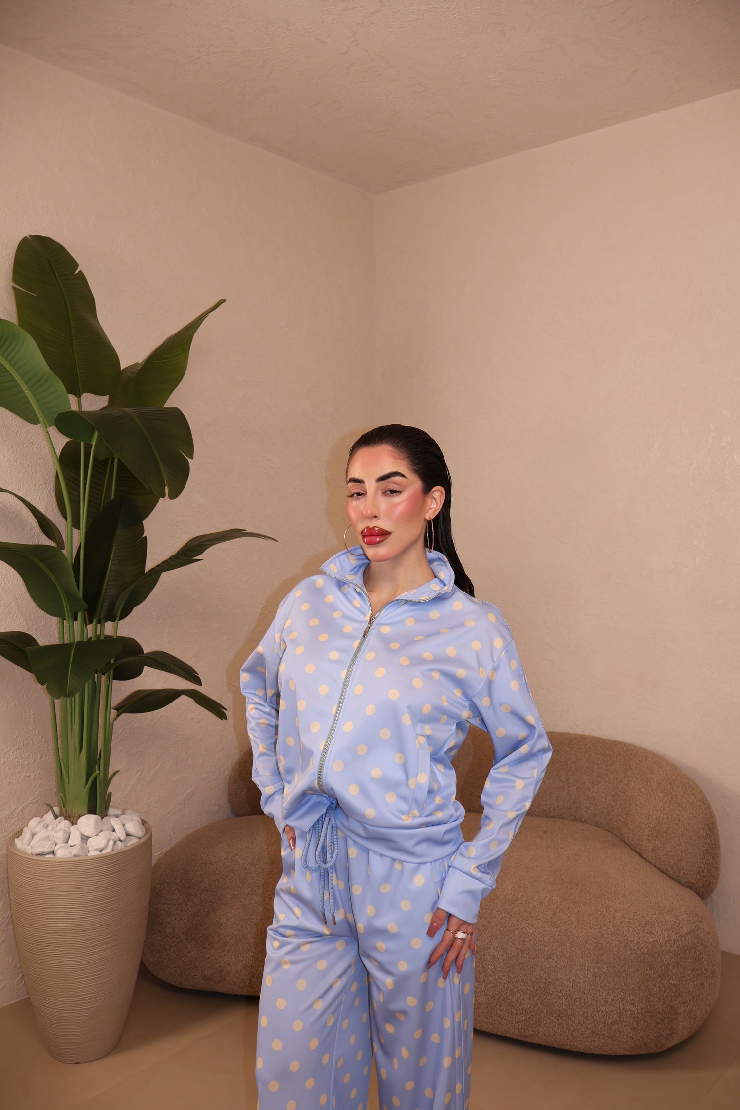 Co/Ord Tuta Pois polvere