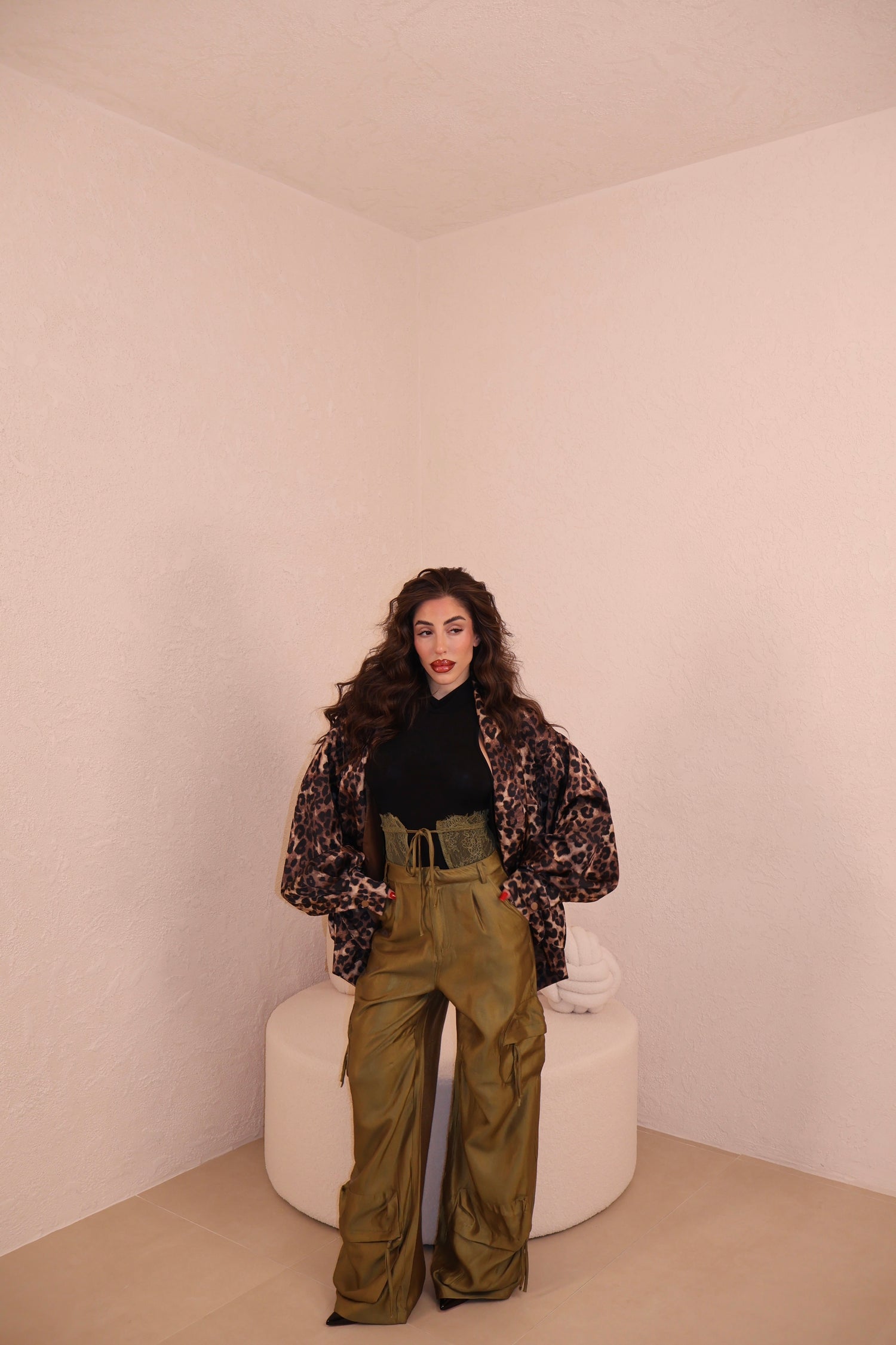 Pantaloni Metal verde