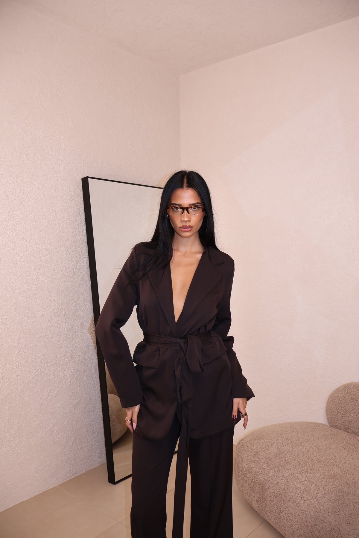 Tailleur Angelina choco