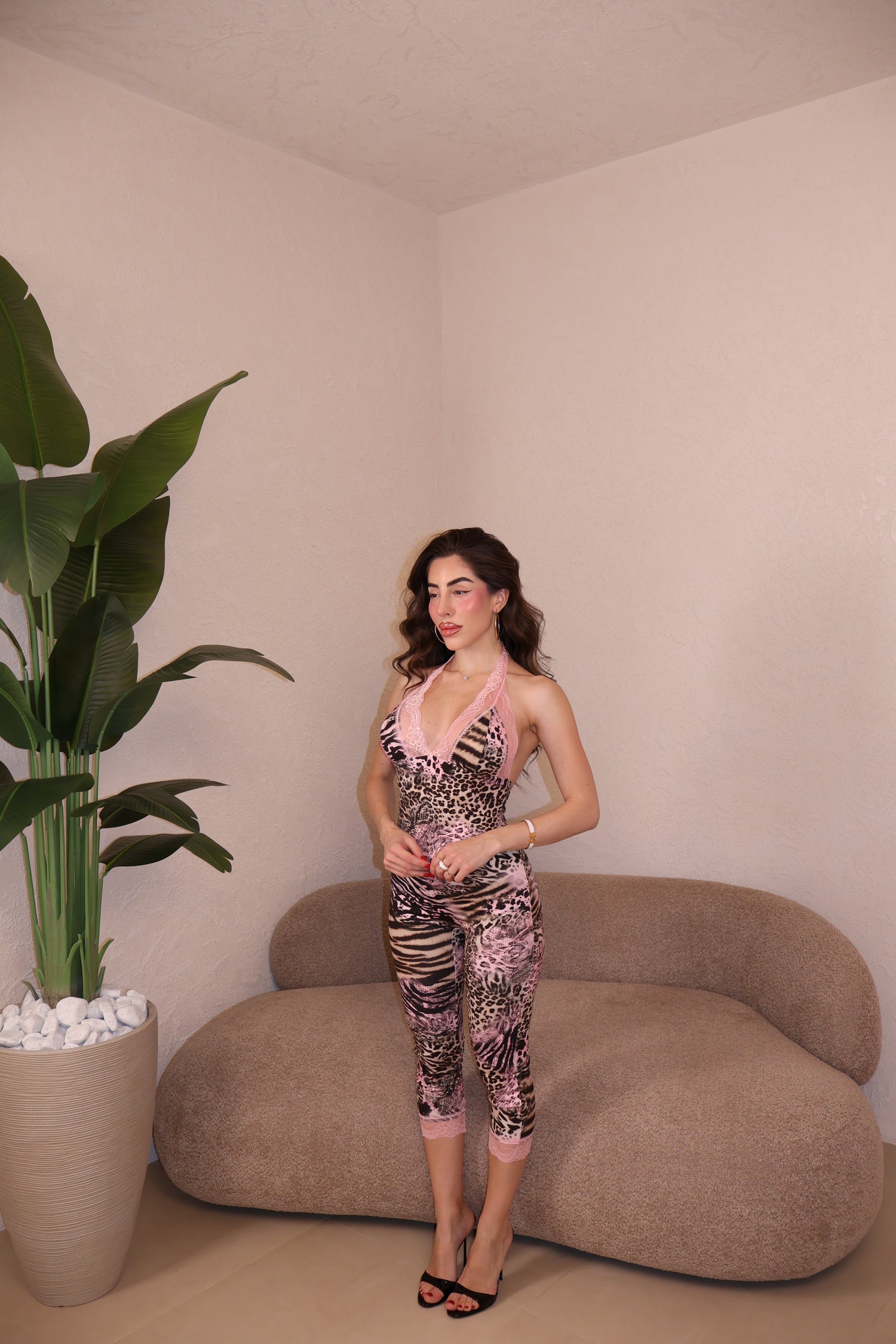 Jumpsuit Gold pink