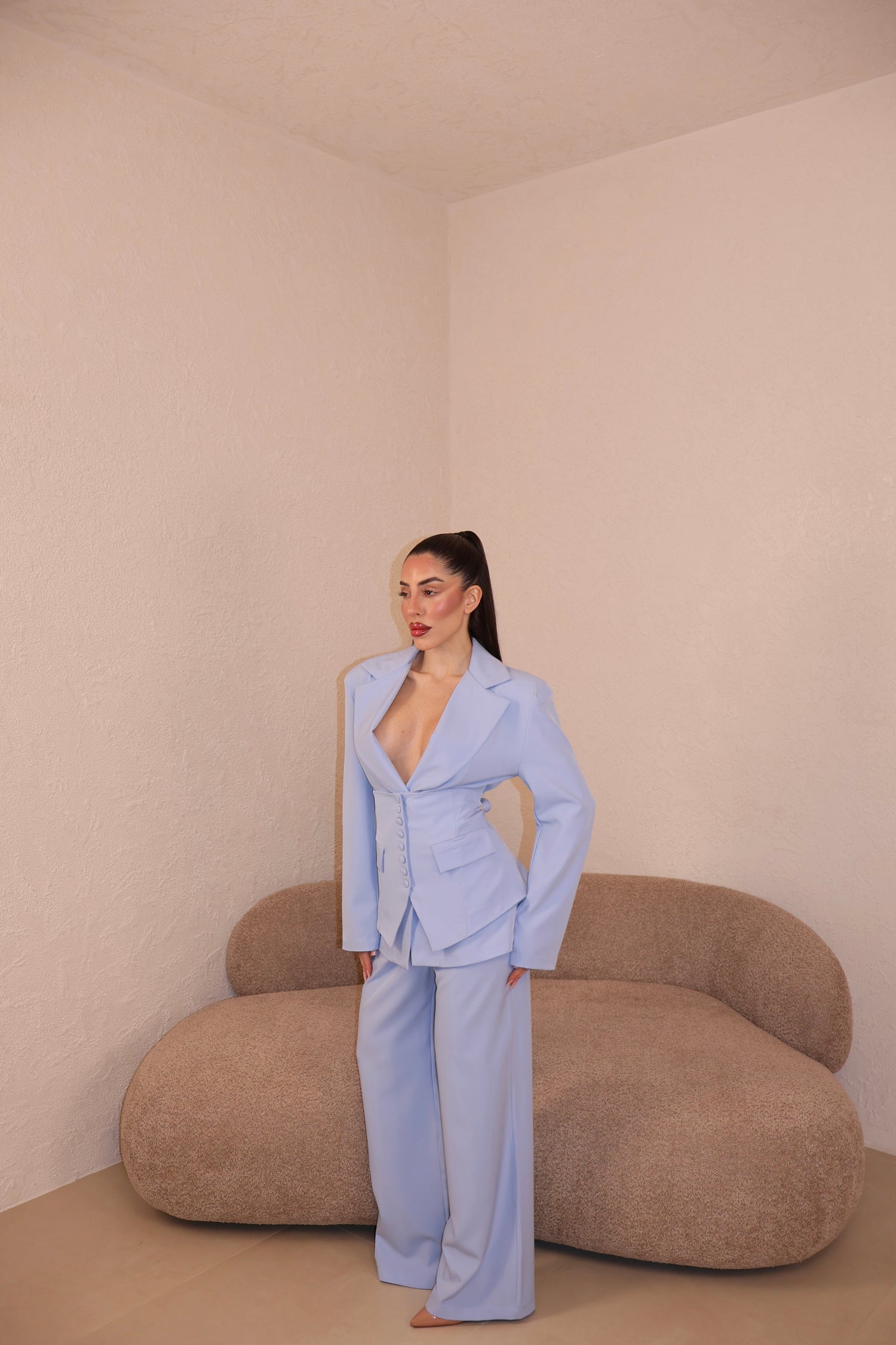 Tailleur Bustier polvere