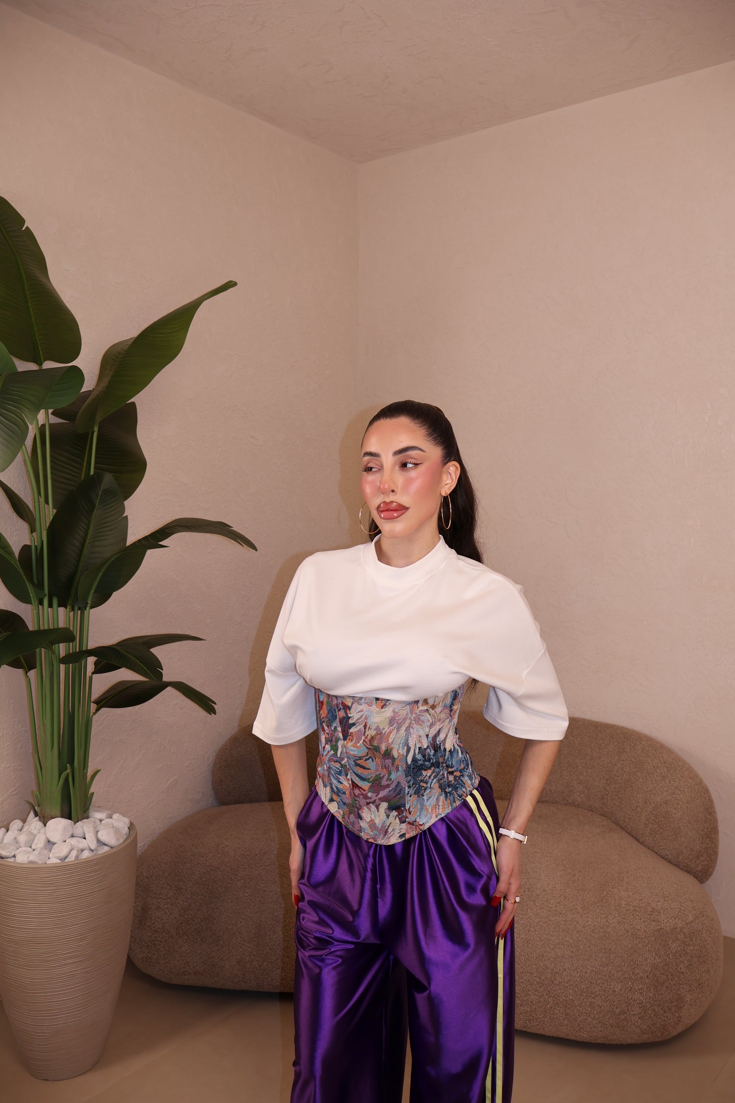 Corsetto Flowers lilla