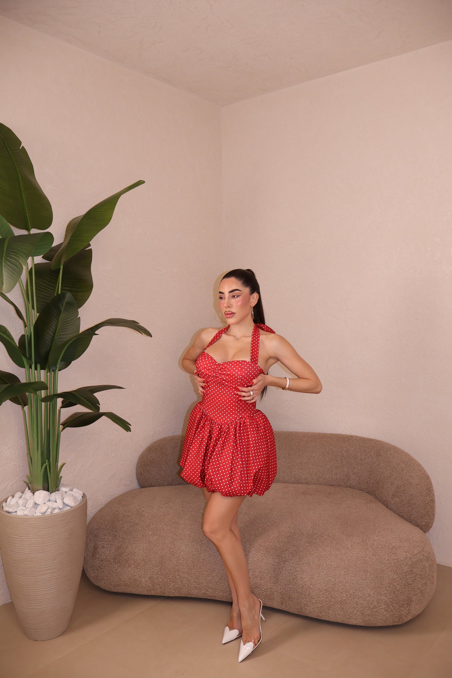 Abito Doll Pois rouge