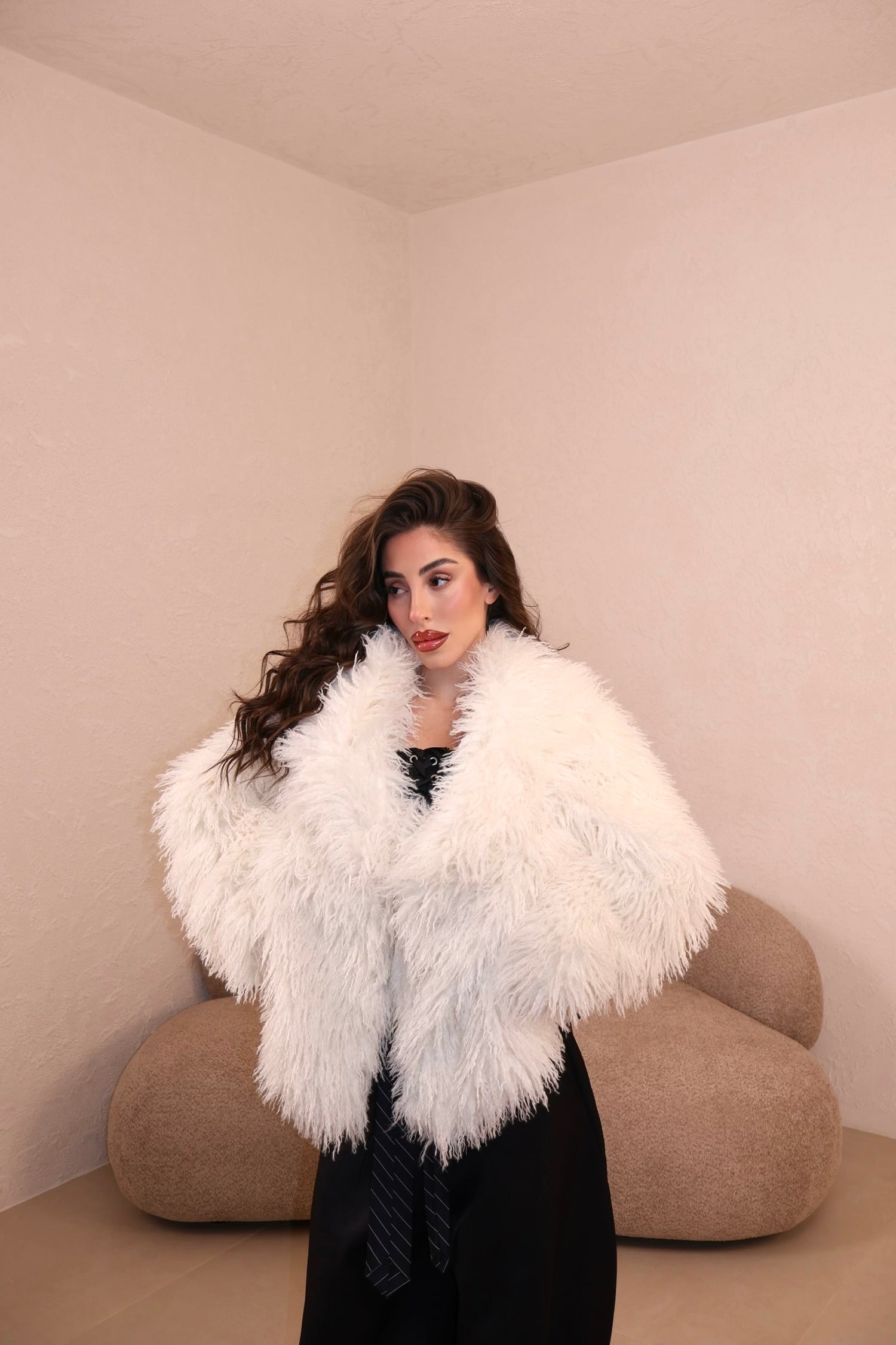 Pelliccia Azulk bianca