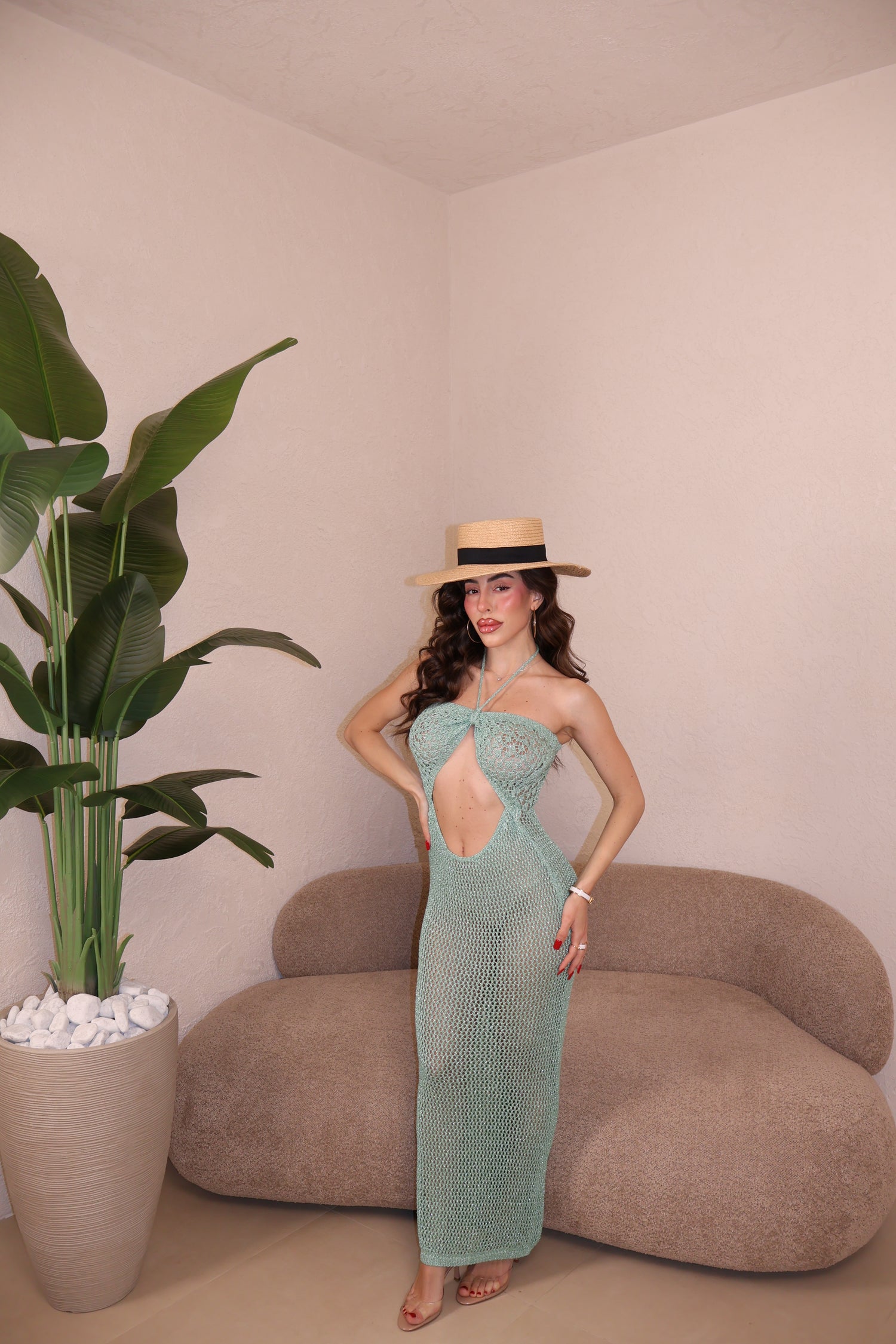 Abito Filo Lurex verd’acqua