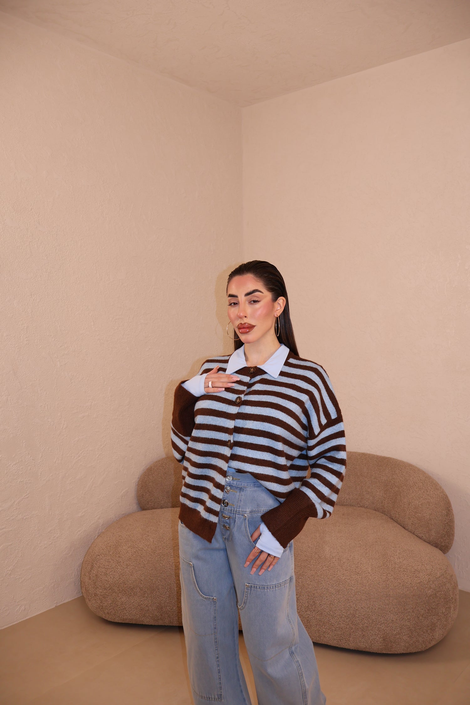 Cardigan Coffee Blue