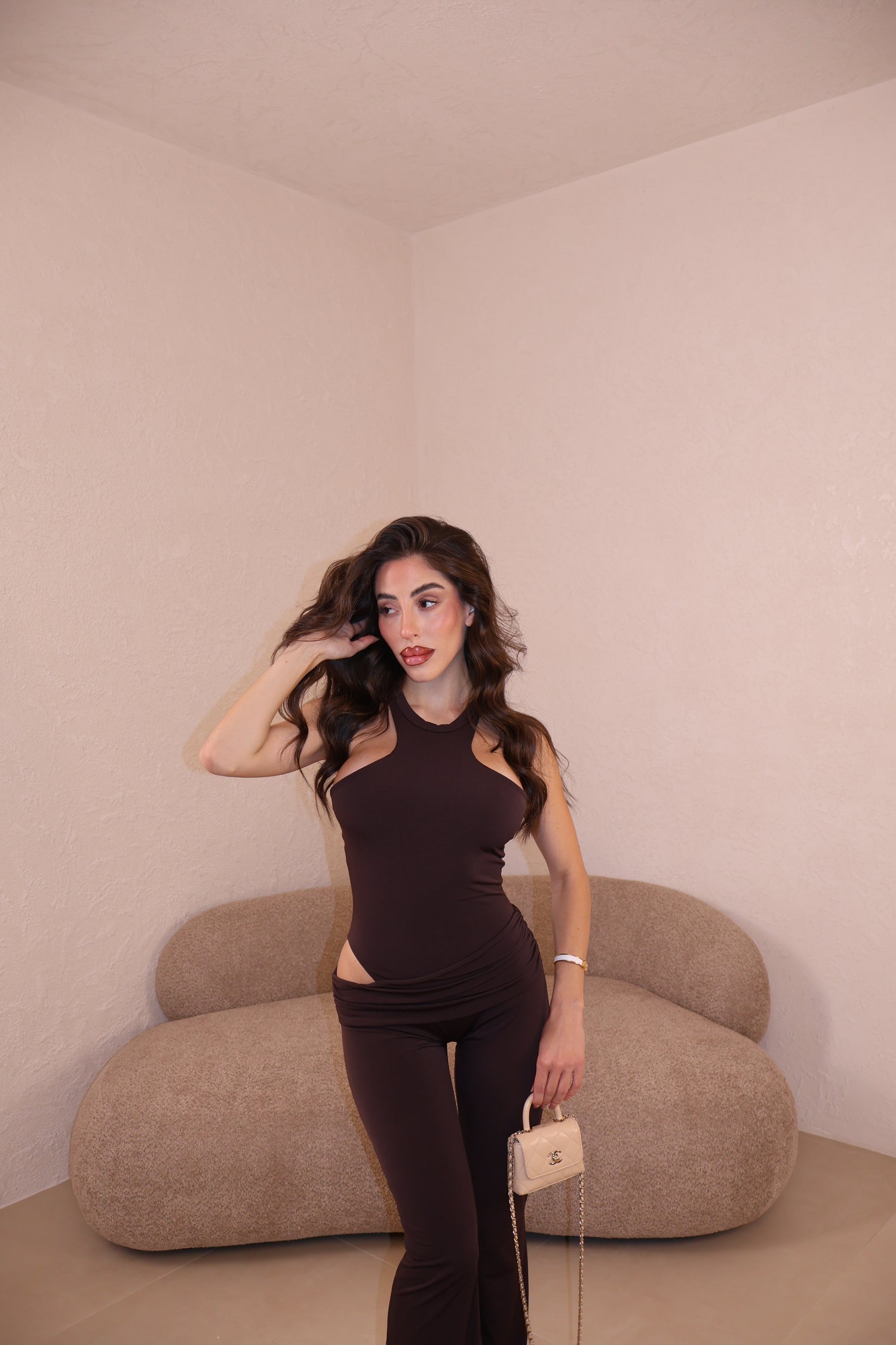Jumpsuit Camila choco