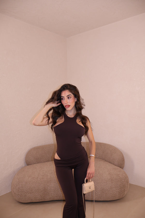 Jumpsuit Camila choco