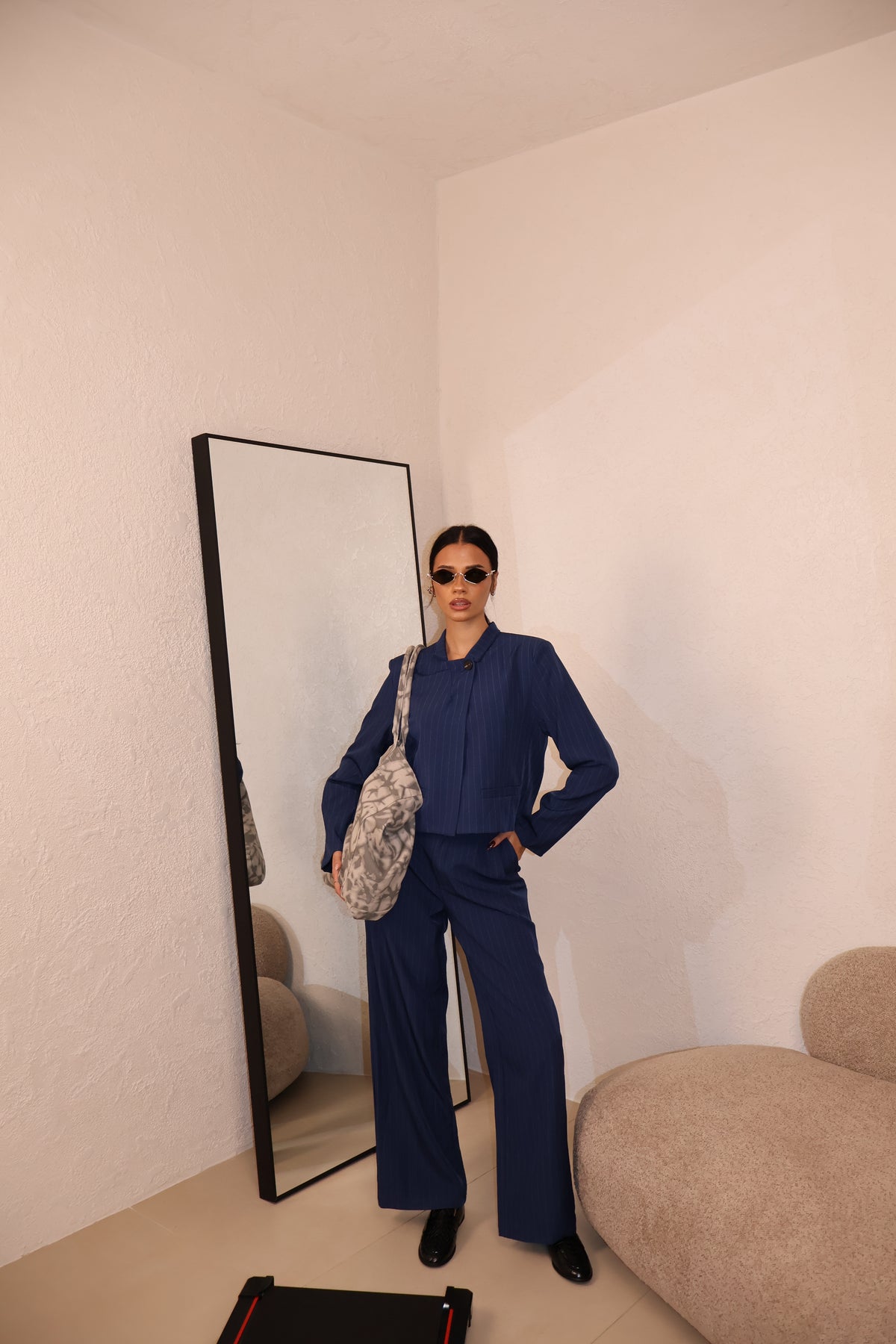 Tailleur Crop royal