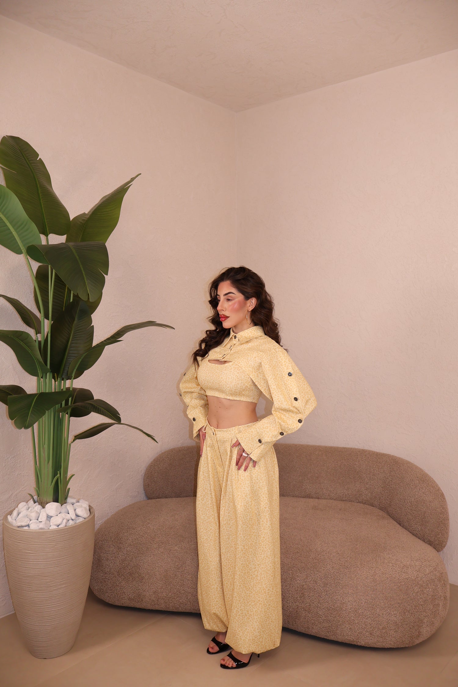 Co/Ord Maculato jaune