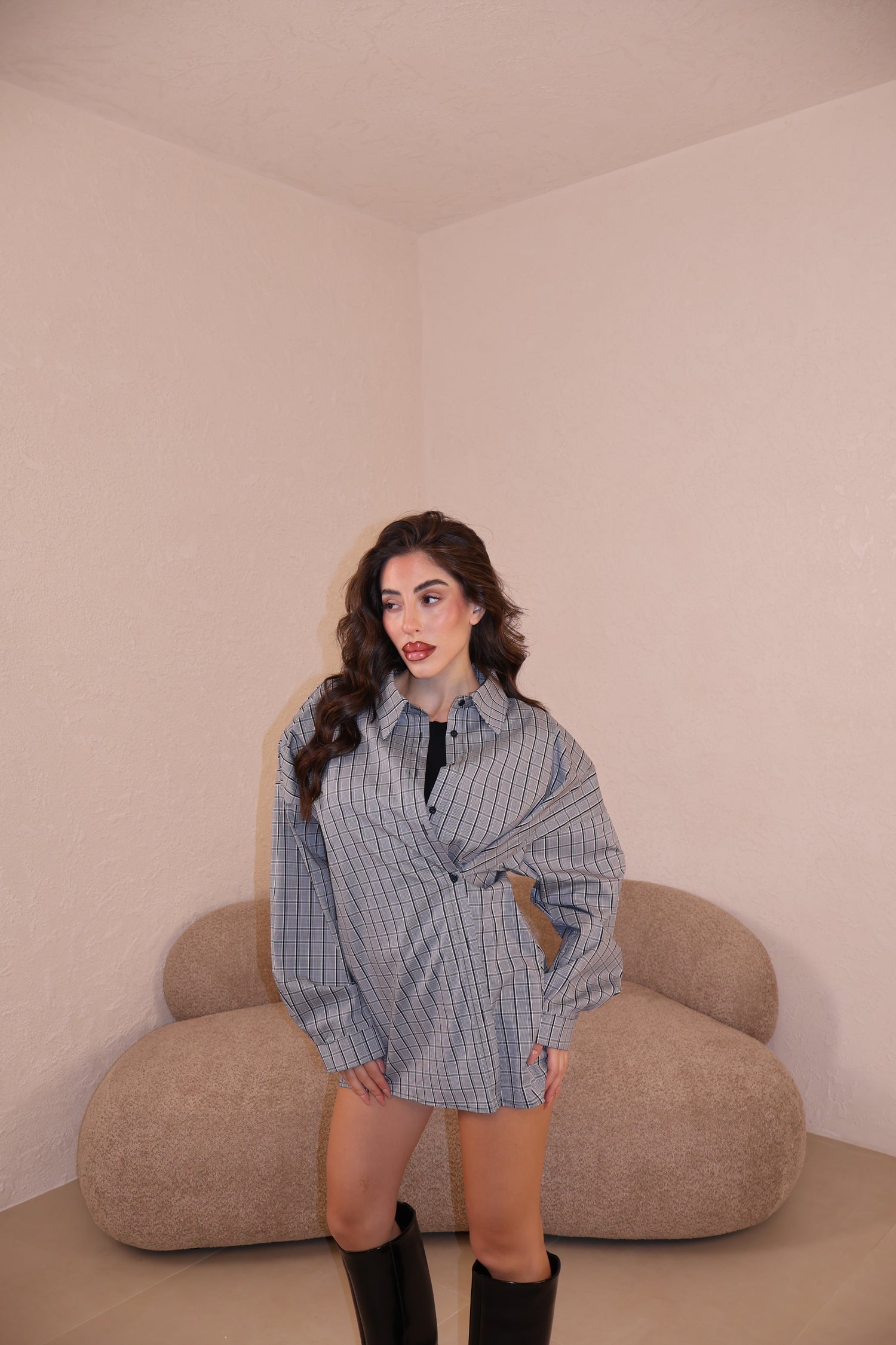 Camicia Righe grey