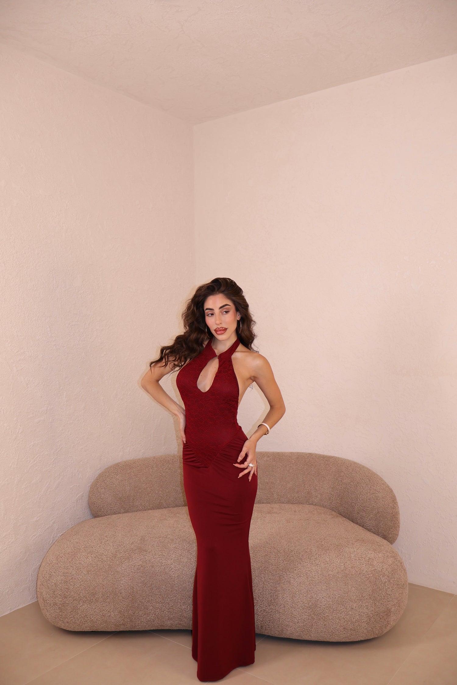 Abito Fox bordeaux