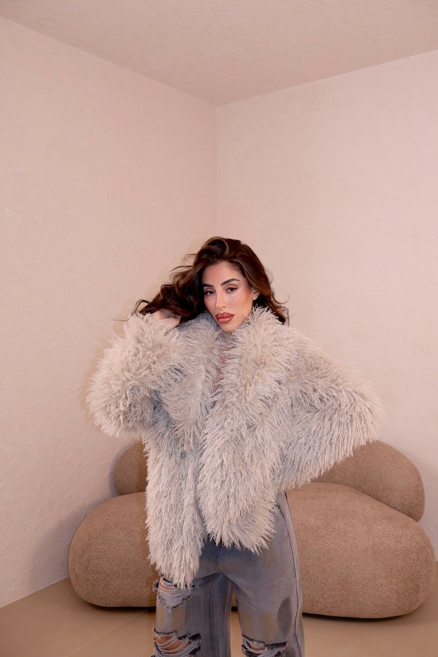 Pelliccia Azulk fango