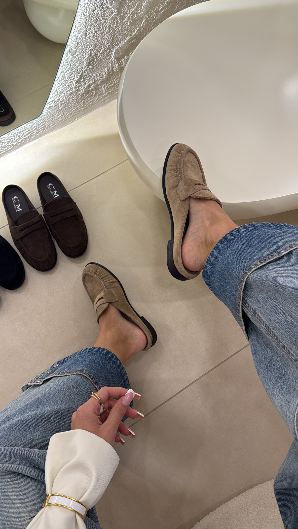 Mocassini Paris Suede taupe