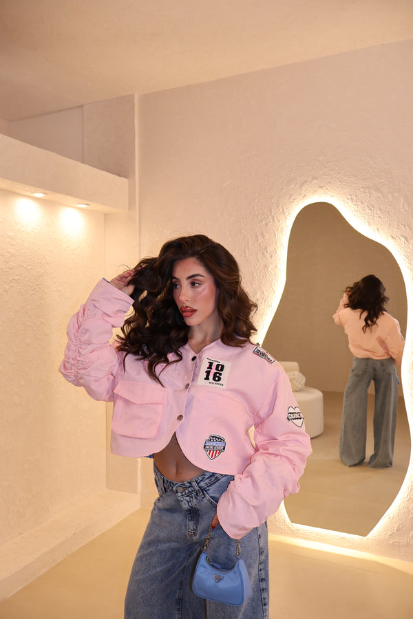 Bomber Label pink
