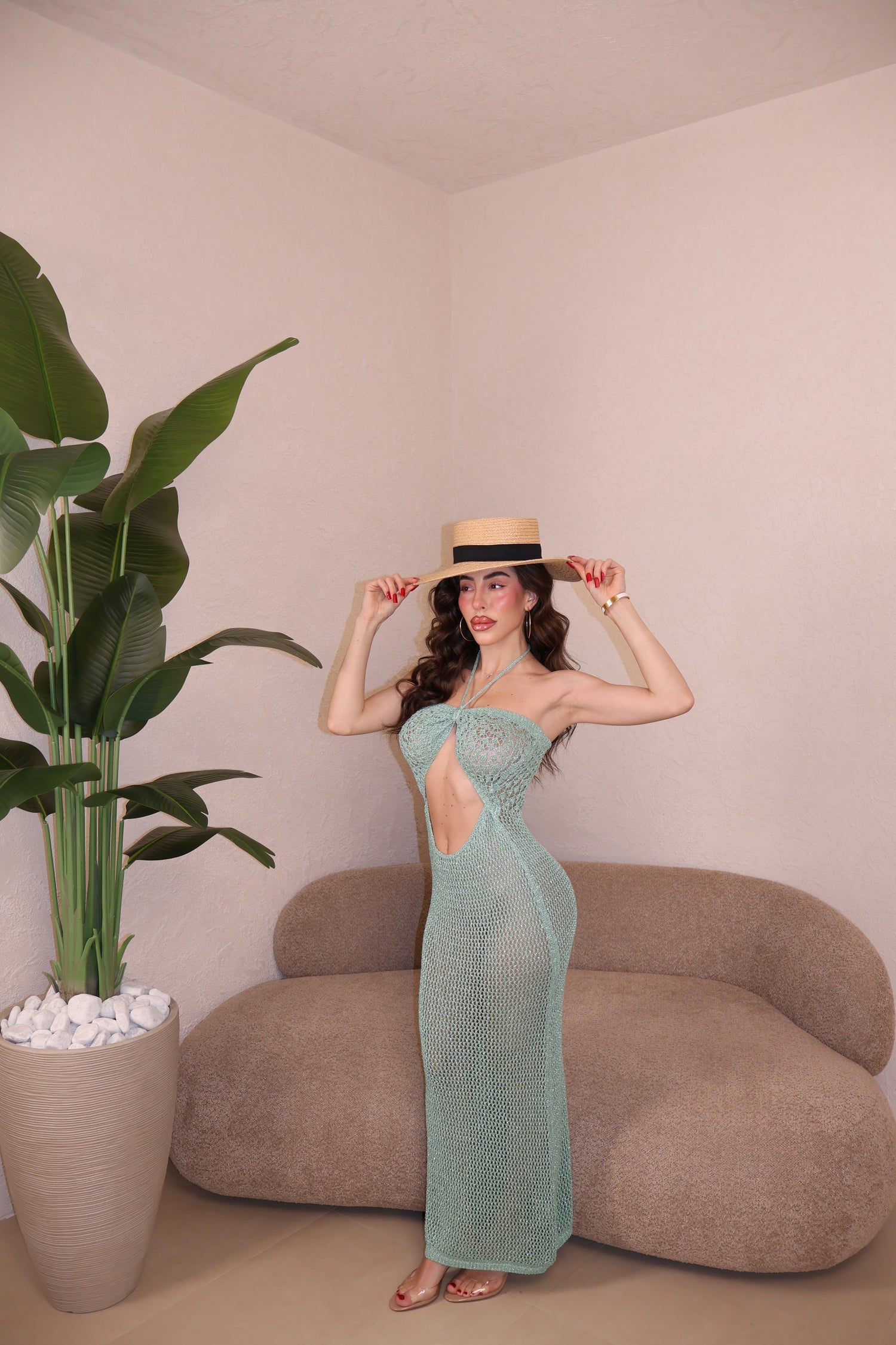 Abito Filo Lurex verd’acqua