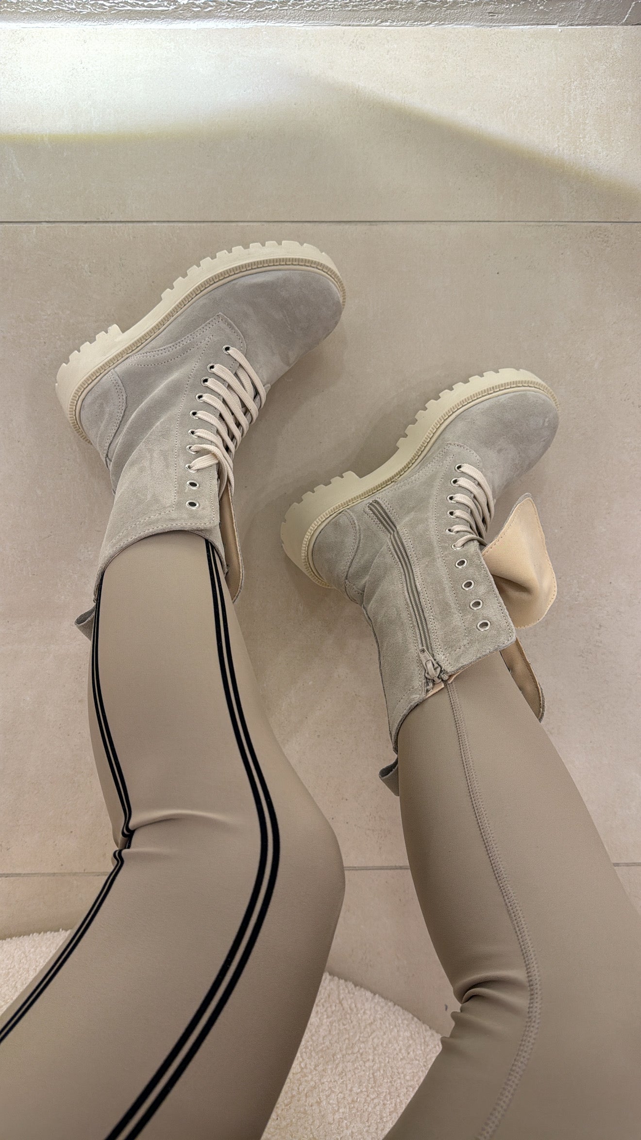 Anfibi Ibiza beige-MADE IN ITALY