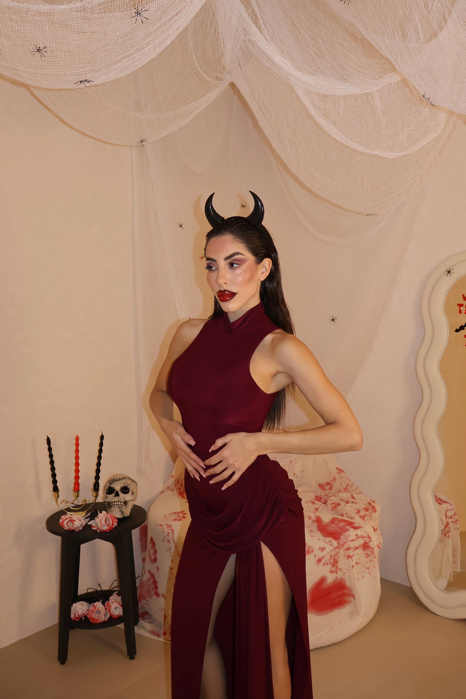 Abito Perla bordeaux