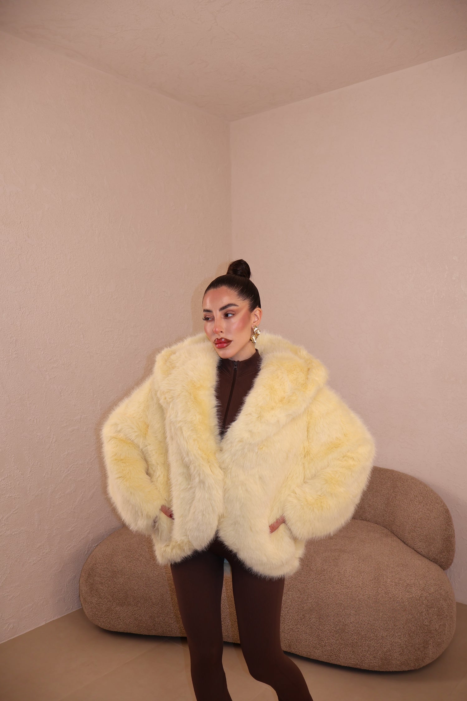 Pelliccia Roma jaune