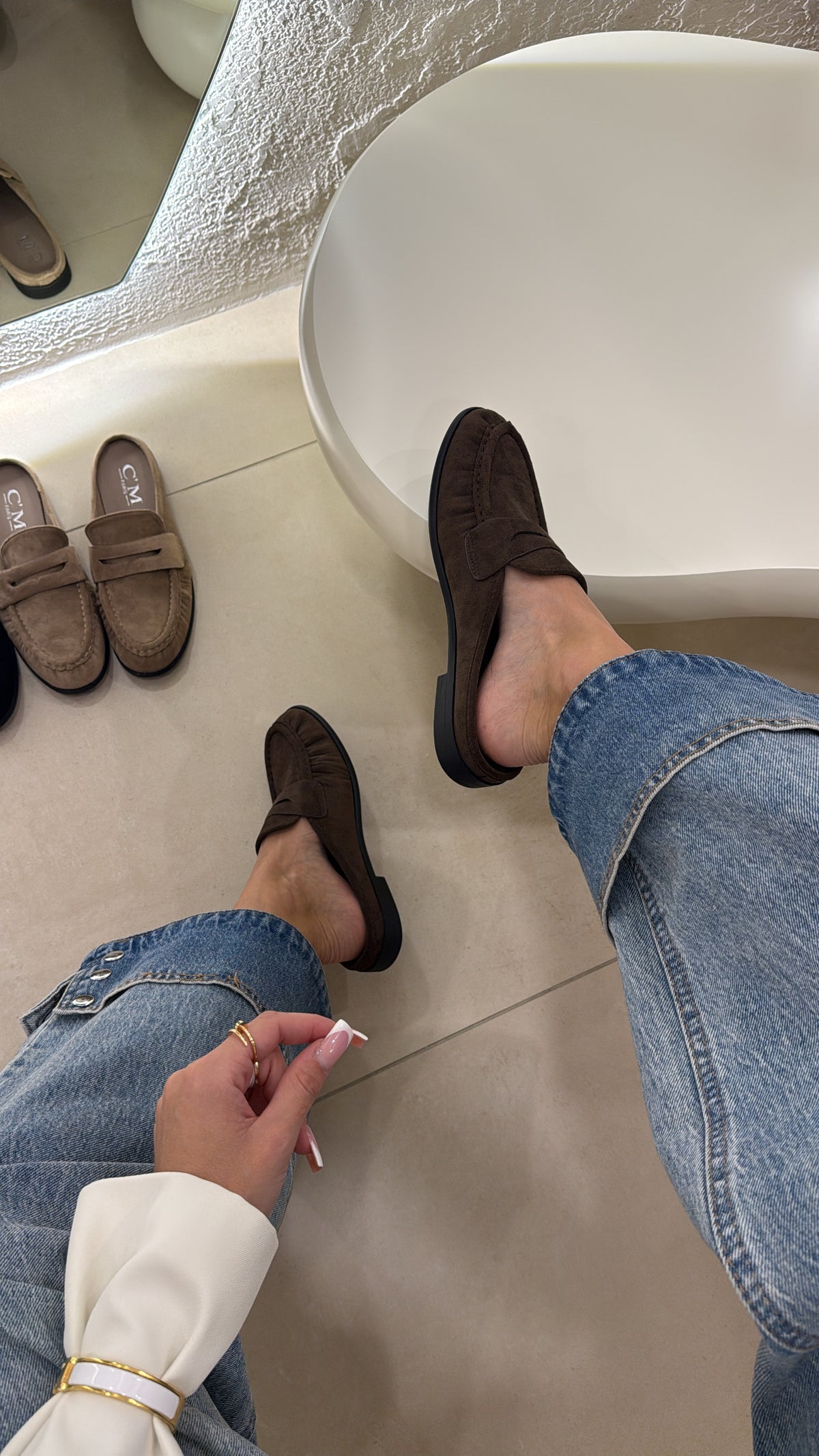 Mocassini Paris Suede coffee