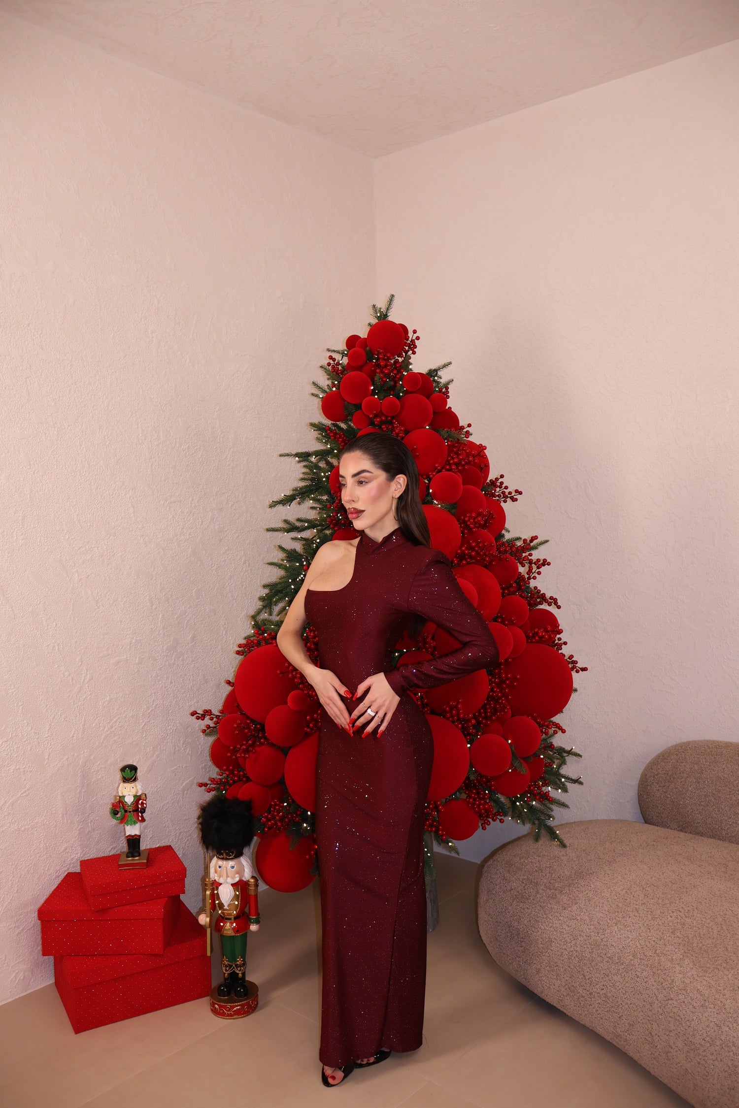 Abito Brenda bordeaux