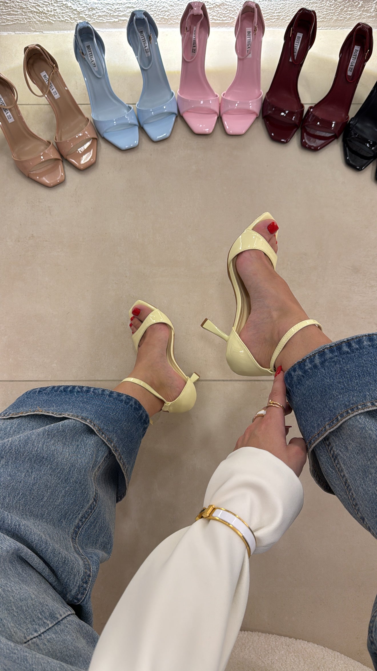 Sandali Bottega jaune