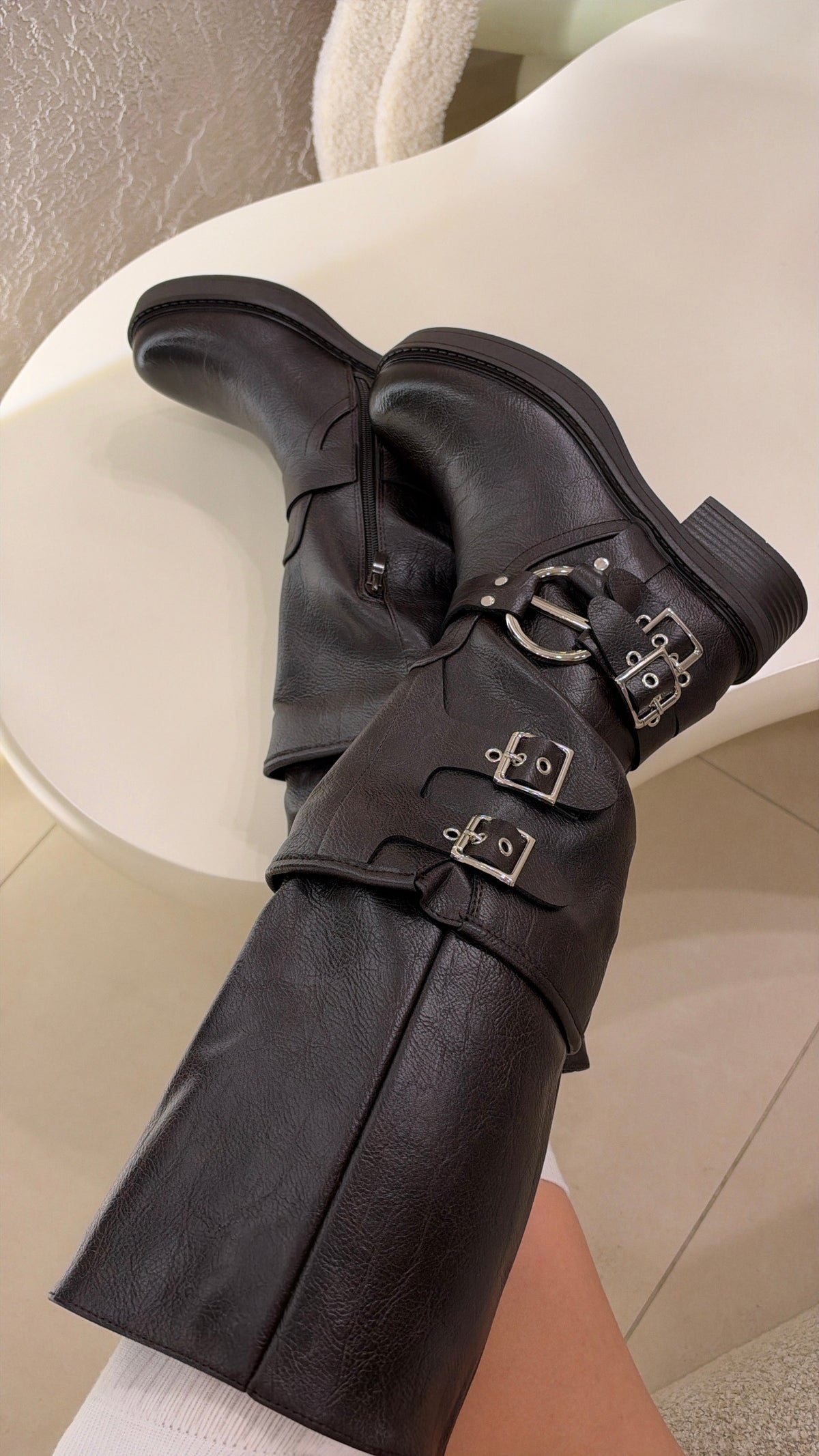 Stivali Biker choco