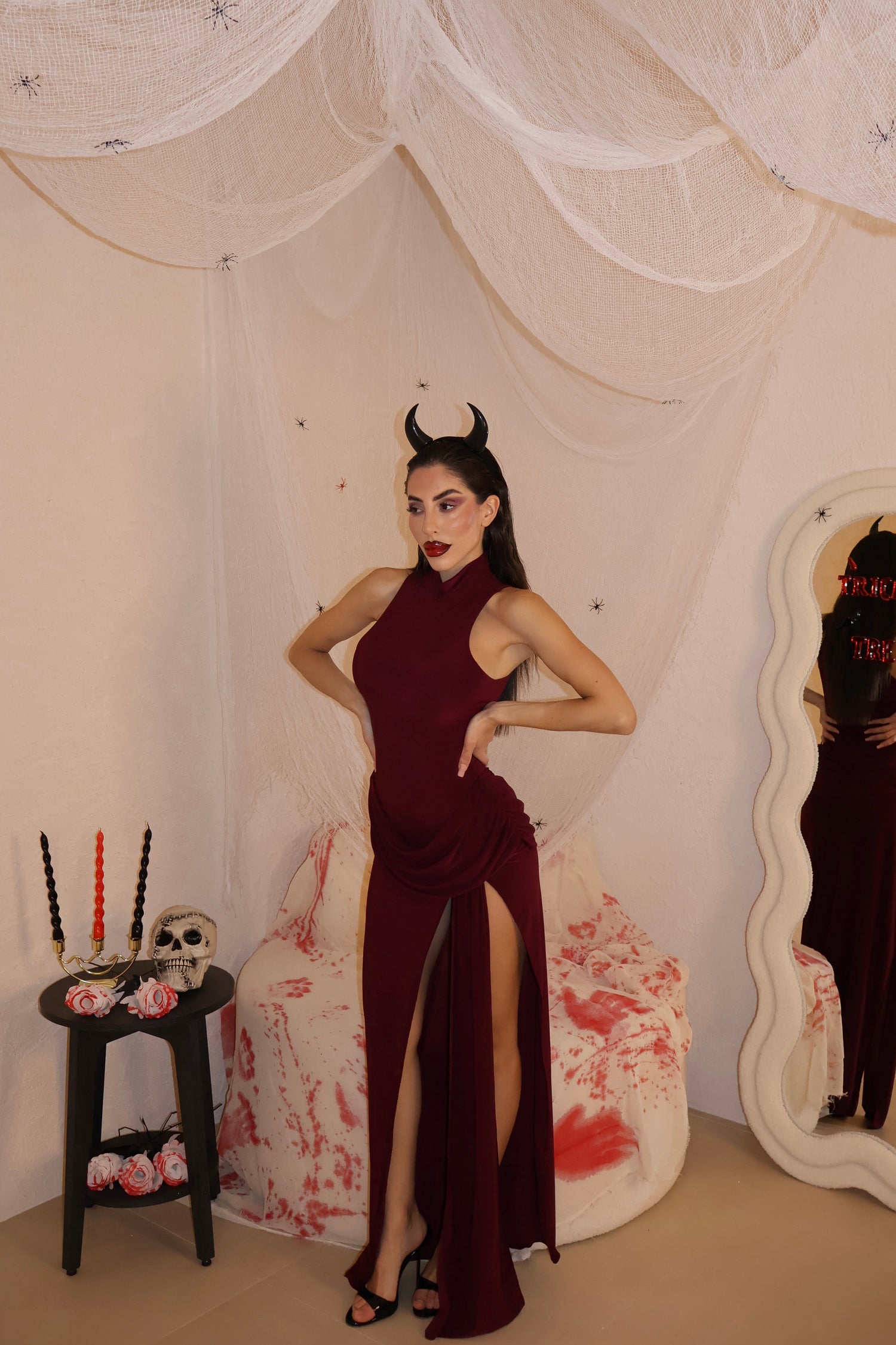 Abito Perla bordeaux