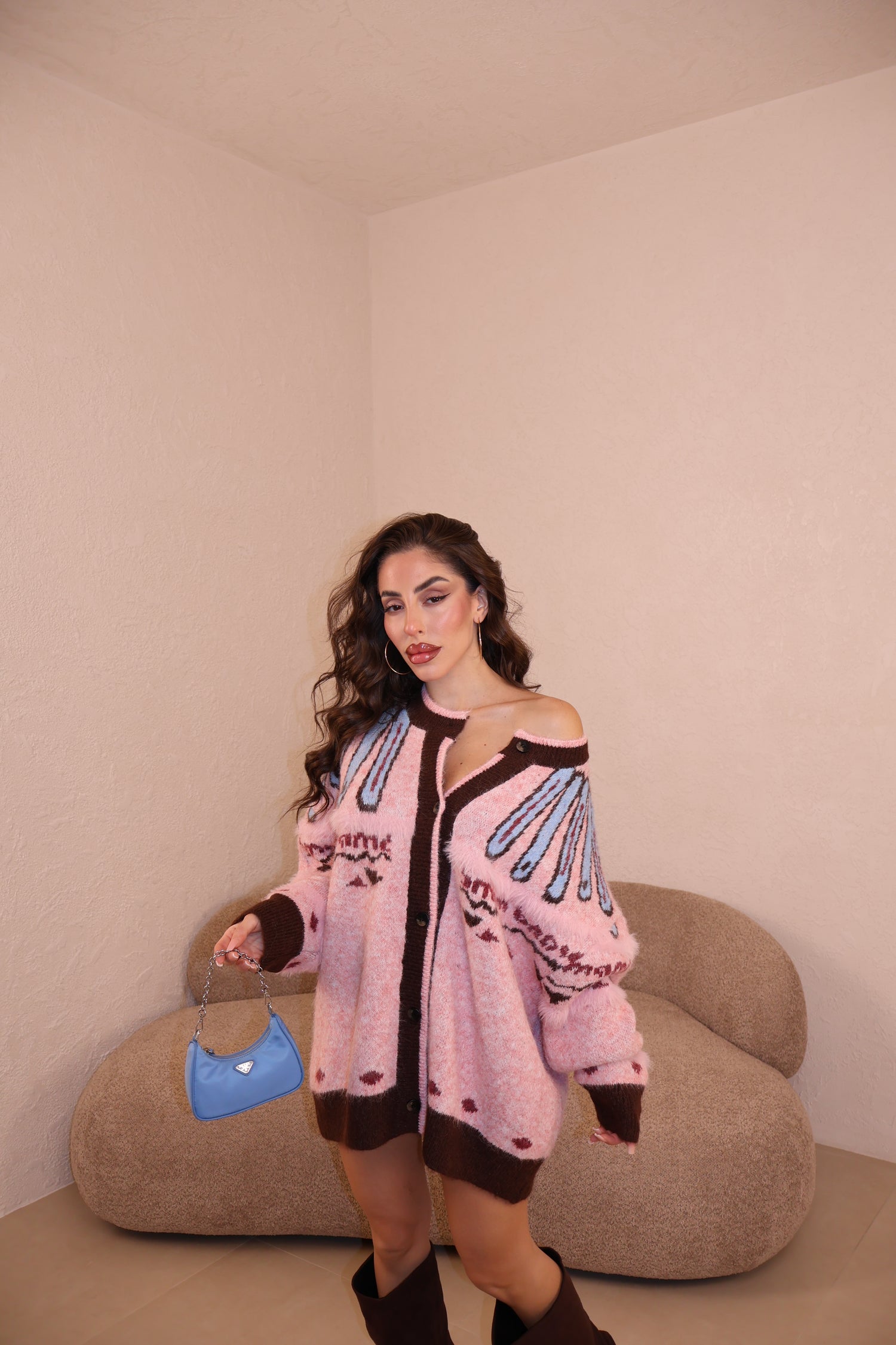 Cardigan Over Hannah