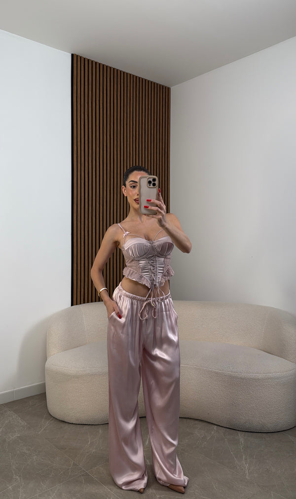 Pantaloni Soft cipria