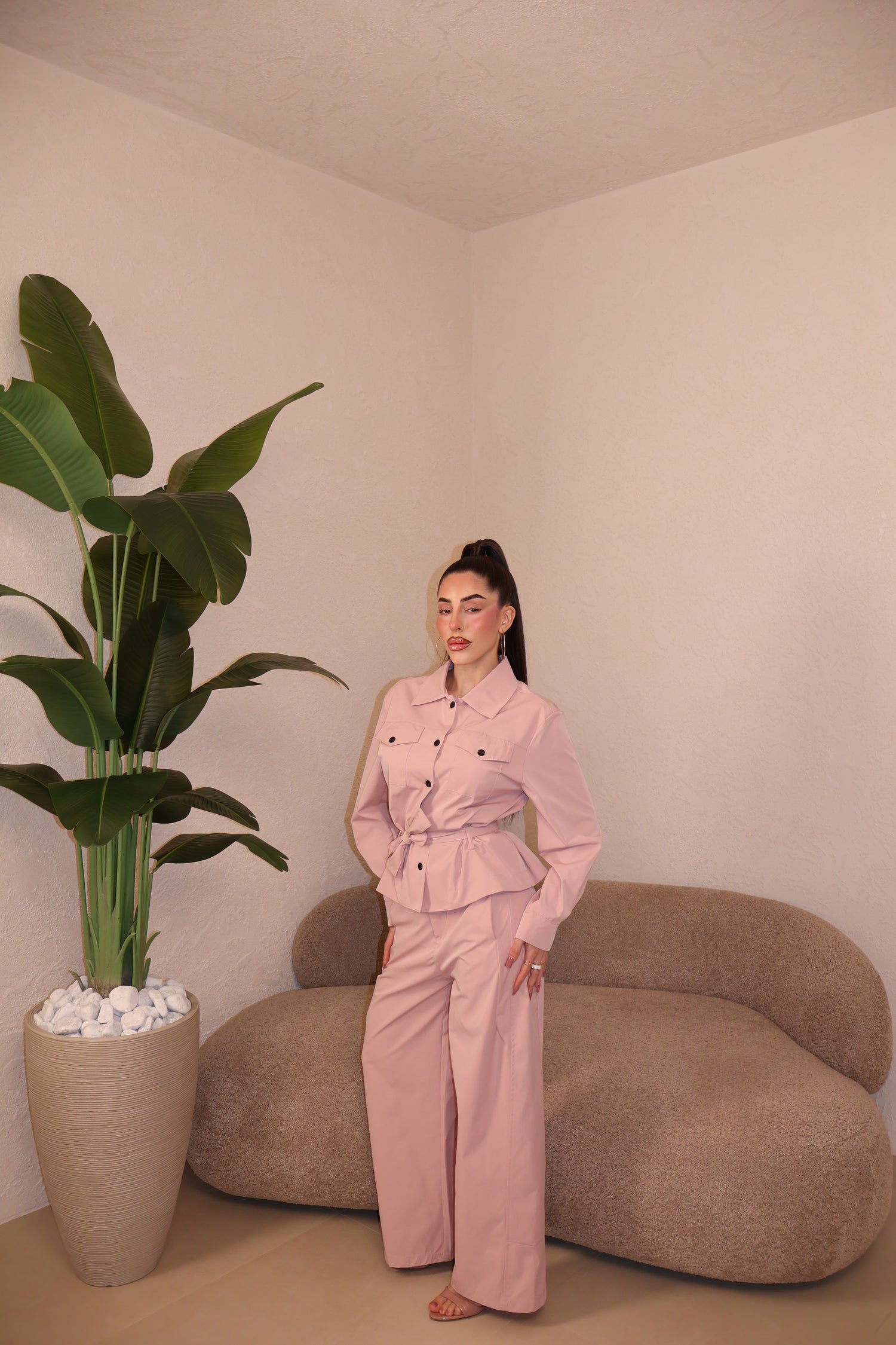 Pantaloni Sunday pink